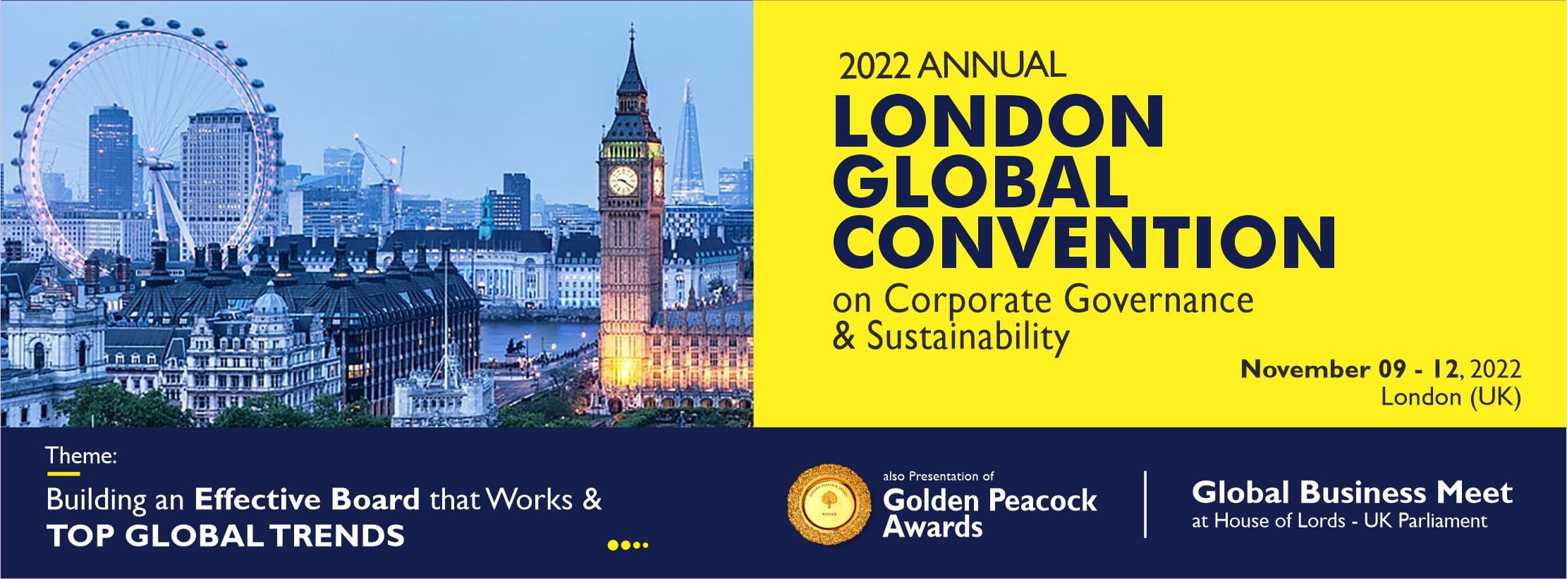 2022 London Global Convention on  Corporate Governance & Sustainability