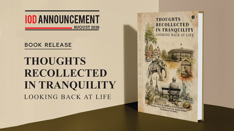 IOD Announcement: Book Release - Thoughts Recollected in Tranquillity, Looking Back at Life