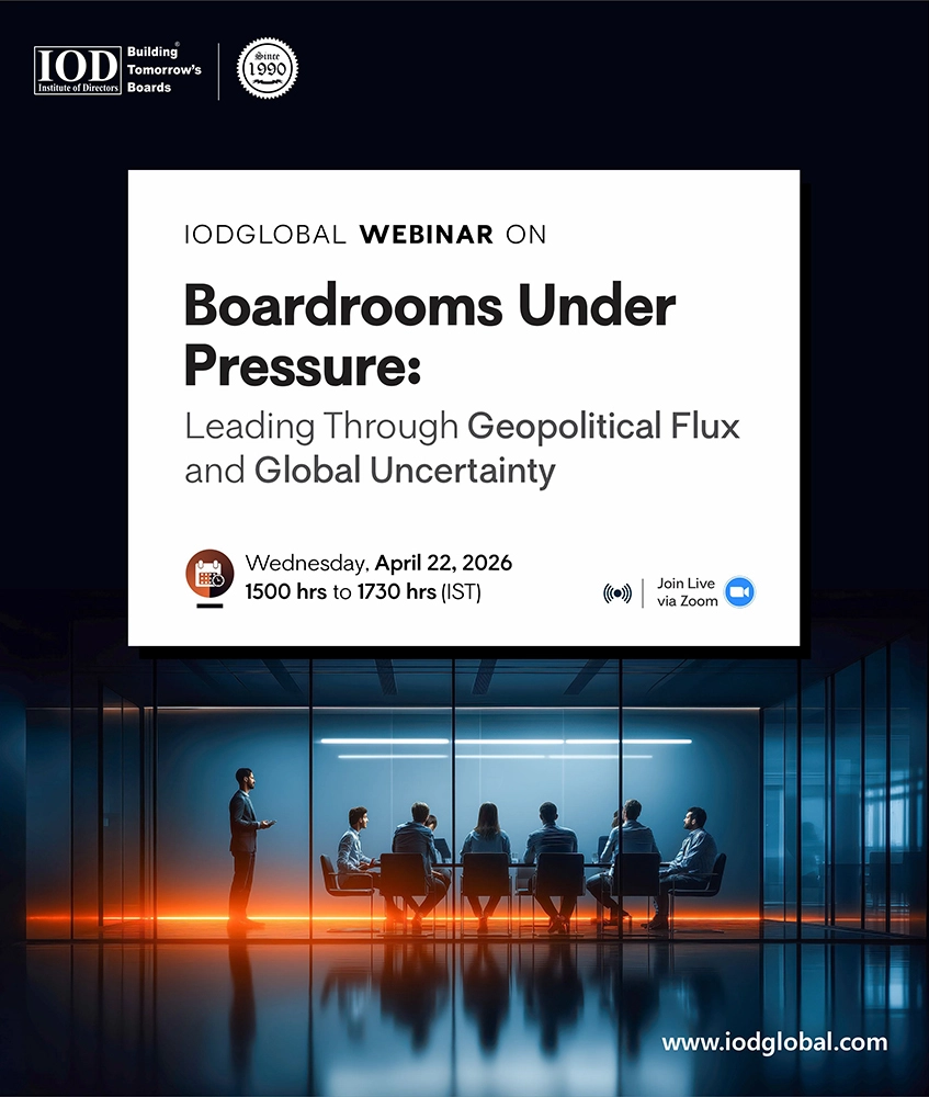 Boardrooms Under Pressure:</br>Leading Through Geopolitical Flux</br>and Global Uncertainty