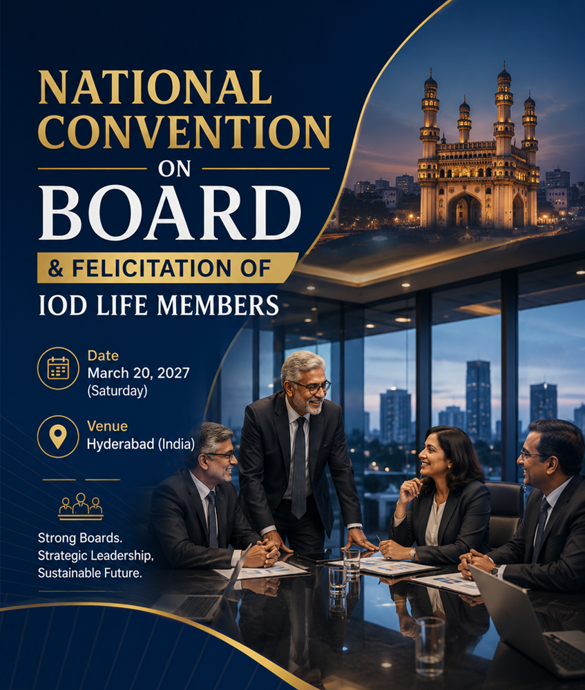 IOD Hyderabad - National Convention on the Board at Bengaluru 2027